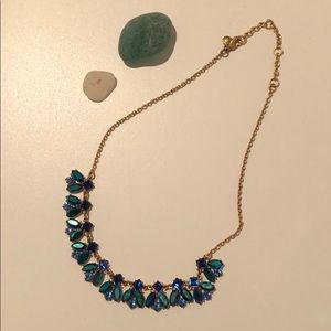 J. Crew Blue/Turquoise Statement Necklace